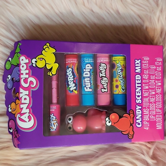 New Listing!! Brand New TASTE BEAUTY CANDY SCENTED MIX LIP BALM/GLOSS SET-6 CT. - Picture 1 of 3